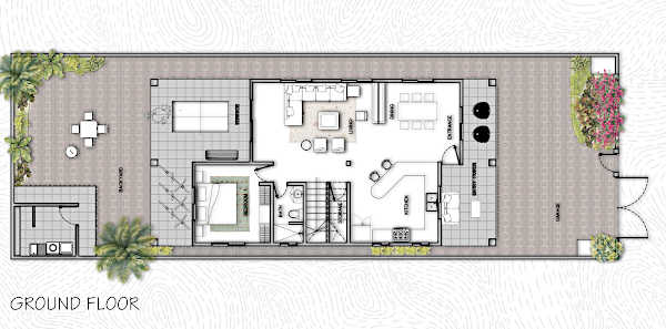 Casa Perros Afortunados Ground Floor Floorplan