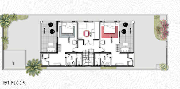 Casa Perros Afortunados 1st Floor Floorplan